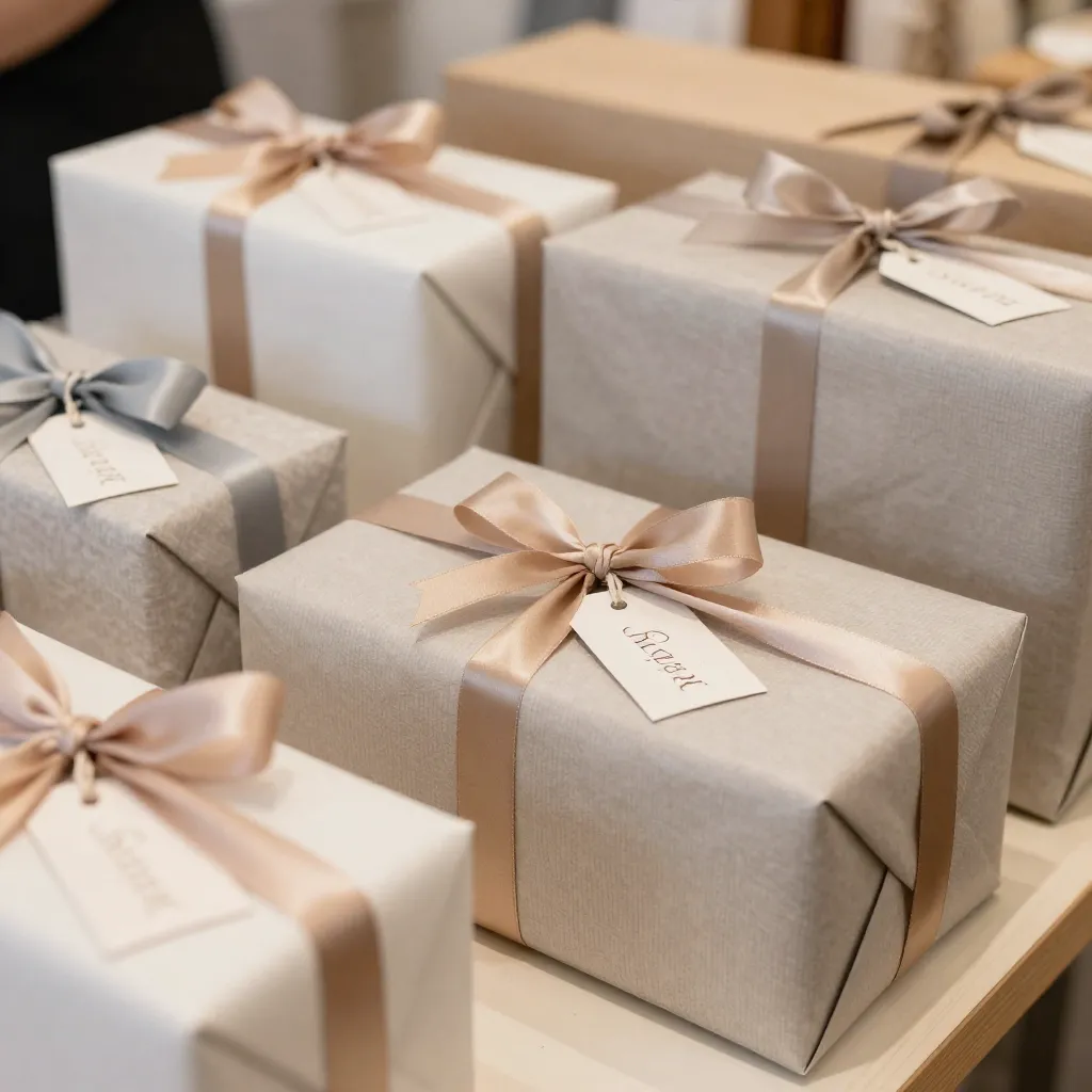 Bröllopspresent inslagen