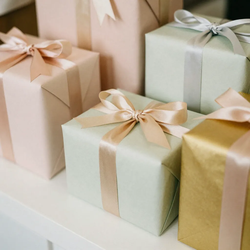 Bröllopspresent inslagen