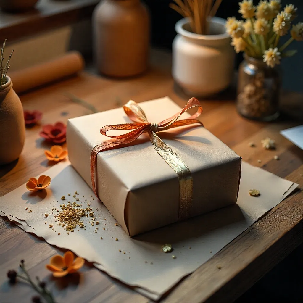 Bröllopspresent inslagen